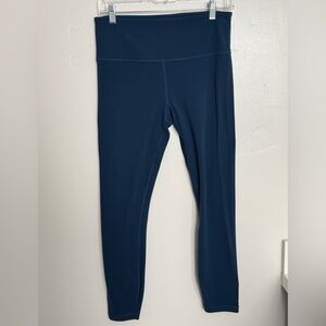Athleta Blue High-Waisted Leggings. Size medium.
